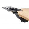 StarTech.com Support Clavier Coulissant sous Bureau - Tablette Clavier et Souris Ajustable en Hauteur - Mouvement Complet - 25 