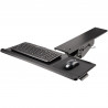 StarTech.com Support Clavier Coulissant sous Bureau - Tablette Clavier et Souris Ajustable en Hauteur - Mouvement Complet - 25 