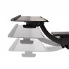 StarTech.com Support Clavier Coulissant sous Bureau - Tablette Clavier et Souris Ajustable en Hauteur - Mouvement Complet - 25 