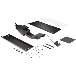 StarTech.com Support Clavier Coulissant sous Bureau - Tablette Clavier et Souris Ajustable en Hauteur - Mouvement Complet - 25 