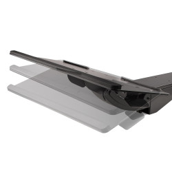 StarTech.com Support Clavier Coulissant sous Bureau - Tablette Clavier et Souris Ajustable en Hauteur - Mouvement Complet - 25 