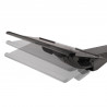 StarTech.com Support Clavier Coulissant sous Bureau - Tablette Clavier et Souris Ajustable en Hauteur - Mouvement Complet - 25 