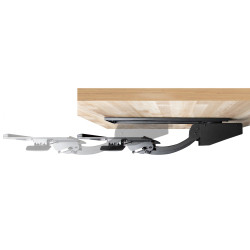 StarTech.com Support Clavier Coulissant sous Bureau - Tablette Clavier et Souris Ajustable en Hauteur - Mouvement Complet - 25 