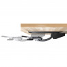 StarTech.com Support Clavier Coulissant sous Bureau - Tablette Clavier et Souris Ajustable en Hauteur - Mouvement Complet - 25 