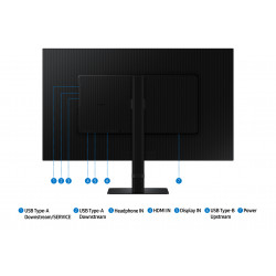 Samsung S60D écran plat de PC 81,3 cm (32") 2560 x 1440 pixels Quad HD LCD Noir