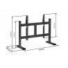 Vogel's PB 050 DISPLAY TABLE STAND DESK 139,7 cm (55") Pupitre à roulettes pour écran plat portable Noir