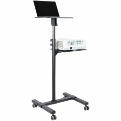 StarTech.com Table Vidéoprojecteur et Ordinateur Portable - Support Projecteur Robuste (2 Étagères max. 10kg chacune) - Ajus