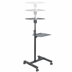 StarTech.com Table Vidéoprojecteur et Ordinateur Portable - Support Projecteur Robuste (2 Étagères max. 10kg chacune) - Ajus