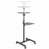 StarTech.com Table Vidéoprojecteur et Ordinateur Portable - Support Projecteur Robuste (2 Étagères max. 10kg chacune) - Ajus