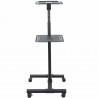 StarTech.com Table Vidéoprojecteur et Ordinateur Portable - Support Projecteur Robuste (2 Étagères max. 10kg chacune) - Ajus