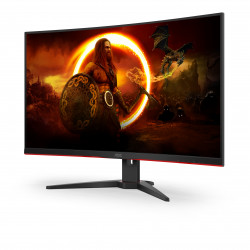 AOC G2 C32G2ZE/BK écran plat de PC 80 cm (31.5") 1920 x 1080 pixels Full HD LED Noir, Rouge