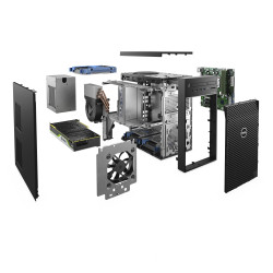 DELL Precision 3640 Intel® Core™ i7 i7-10700 32 Go DDR4-SDRAM 512 Go SSD NVIDIA Quadro P2200 Windows 10 Pro Tower Station de