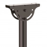 StarTech.com Support TV au Plafond - Support Universel pour Écran Unique avec Mât Télescopique Réglable - Inclinable/Pivota