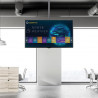 StarTech.com Support TV au Plafond - Support Universel pour Écran Unique avec Mât Télescopique Réglable - Inclinable/Pivota