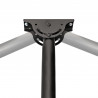 StarTech.com Support Double TV au Plafond - Support Double Écran à Suspendre Dos à Dos avec Mât Télescopique Réglable - I