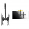 StarTech.com Support Double TV au Plafond - Support Double Écran à Suspendre Dos à Dos avec Mât Télescopique Réglable - I