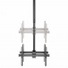 StarTech.com Support Double TV au Plafond - Support Double Écran à Suspendre Dos à Dos avec Mât Télescopique Réglable - I