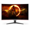 AOC G2 CQ32G2SE/BK LED display 80 cm (31.5") 2560 x 1440 pixels 2K Ultra HD Noir, Rouge