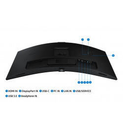 Samsung S65VC écran plat de PC 86,4 cm (34") 3440 x 1440 pixels UltraWide Quad HD LCD Noir