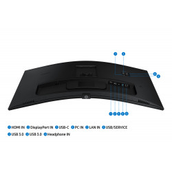 Samsung S65UC écran plat de PC 86,4 cm (34") 3440 x 1440 pixels UltraWide Quad HD LCD Noir