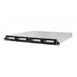 Overland-Tandberg O-T RDX QuikStation 4 RM, 4 baies, 4 x 1 Go Ethernet, baie de lecteur amovible, montage en rack 1U