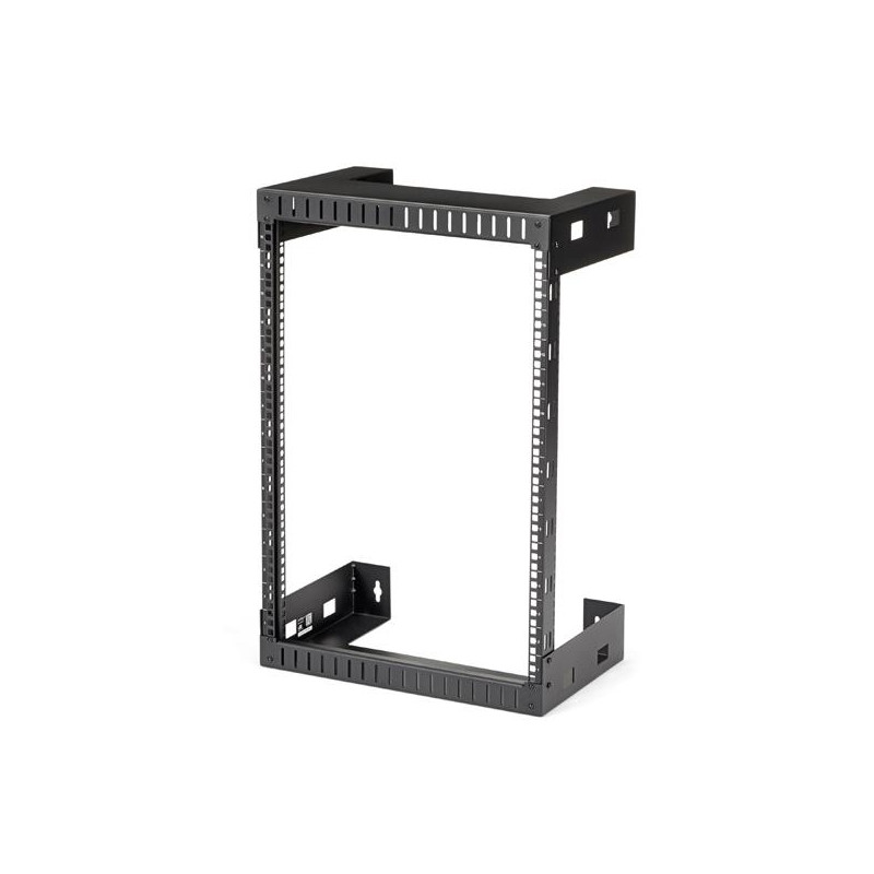 StarTech.com Rack Réseau Mural 15U à 2 Montants, Rack Serveur 19" à Cadre Ouvert, Profondeur 12", Rack de Données Mural pou