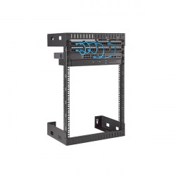 StarTech.com Rack Réseau Mural 15U à 2 Montants, Rack Serveur 19" à Cadre Ouvert, Profondeur 12", Rack de Données Mural pou