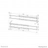 Neomounts ADM-875BL2 Adaptateur double écran 42-65"