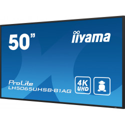 iiyama LH5065UHSB-B1AG affichage de messages Écran plat de signalisation numérique 125,7 cm (49.5") LCD Wifi 800 cd/m² 4K Ul