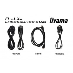 iiyama LH5065UHSB-B1AG affichage de messages Écran plat de signalisation numérique 125,7 cm (49.5") LCD Wifi 800 cd/m² 4K Ul
