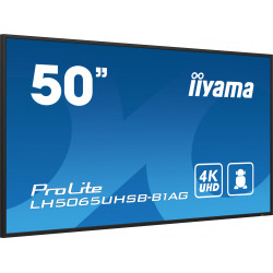 iiyama LH5065UHSB-B1AG affichage de messages Écran plat de signalisation numérique 125,7 cm (49.5") LCD Wifi 800 cd/m² 4K Ul