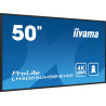 iiyama LH5065UHSB-B1AG affichage de messages Écran plat de signalisation numérique 125,7 cm (49.5") LCD Wifi 800 cd/m² 4K Ul