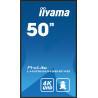 iiyama LH5065UHSB-B1AG affichage de messages Écran plat de signalisation numérique 125,7 cm (49.5") LCD Wifi 800 cd/m² 4K Ul