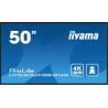 iiyama LH5065UHSB-B1AG affichage de messages Écran plat de signalisation numérique 125,7 cm (49.5") LCD Wifi 800 cd/m² 4K Ul