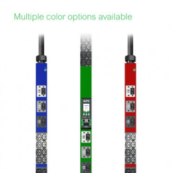 APC NetShelter Rack PDU Advanced, Contrôlé, 3PH, 22,1kW 400V 32A ou 17,3kW 415V 30A, 48 Prises, CEI309