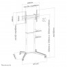 Neomounts FL50-540BL1 Support au sol mobile pour écran 37-70"
