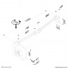 Neomounts FPMA-HAW200 Support mural pour écran médical 10-27" - h0-149 cm - ressort à gaz