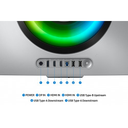 Samsung G85SD écran plat de PC 86,4 cm (34") 3440 x 1440 pixels UltraWide Quad HD OLED Argent
