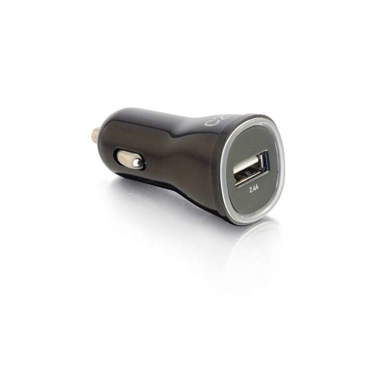 C2G Chargeur voiture USB 1 port USB, sortie 2,4 A