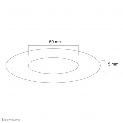Neomounts FPMA-CRB5HM Rosace encastrable au plafond - diam. 50 mm