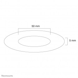 Neomounts FPMA-CRW5HM Rosace encastrable au plafond - diam. 50 mm