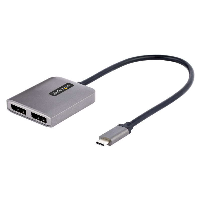 StarTech.com Hub USB-C MST à 2 ports - Adaptateur Multi-Moniteur USB Type-C vers 2x DisplayPort pour Ordinateur Portable - Dua