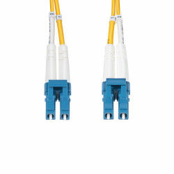 StarTech.com 40m (131ft) LC to LC (UPC) OS2 Single Mode Duplex Fiber Optic Cable, 9/125µm, 100G, Bend Insensitive, Low Inserti
