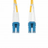 StarTech.com 40m (131ft) LC to LC (UPC) OS2 Single Mode Duplex Fiber Optic Cable, 9/125µm, 100G, Bend Insensitive, Low Inserti