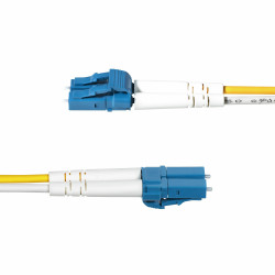 StarTech.com 40m (131ft) LC to LC (UPC) OS2 Single Mode Duplex Fiber Optic Cable, 9/125µm, 100G, Bend Insensitive, Low Inserti