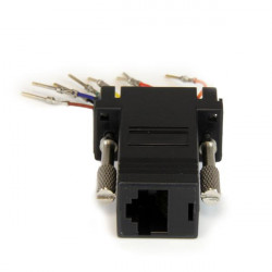 StarTech.com Adapteur Modulaire DB9 Mâle vers RJ45 Femelle Noir - DB9 à RJ45 M/F