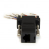 StarTech.com Adapteur Modulaire DB9 Mâle vers RJ45 Femelle Noir - DB9 à RJ45 M/F
