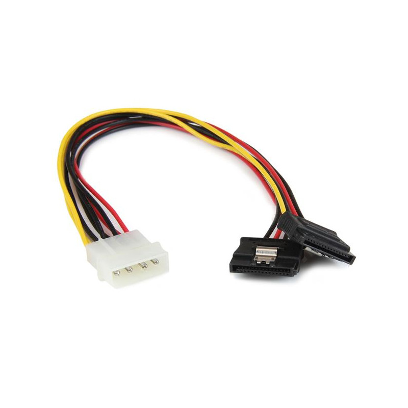 StarTech.com Câble adaptateur d'alimentation interne LP4 (4 broches) - Mâle vers 2x SATA femelle - 30 cm