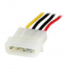 StarTech.com Câble d'Extension Alimentation Molex LP4 30 cm - Rallonge de Câble LP4 - Mâle vers Femelle
