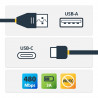 StarTech.com Câble de Charge USB-A vers USB-C de 1m, Charge et Synchronisation, 3A, USB 2.0, Certifié USB-IF - Cordon de Char